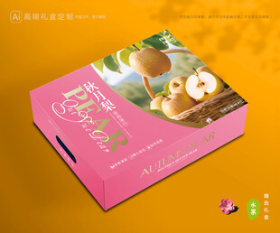 秋月梨礼盒 梨包装