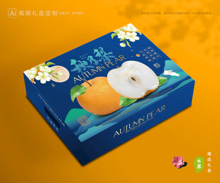 秋月梨礼盒 梨包装