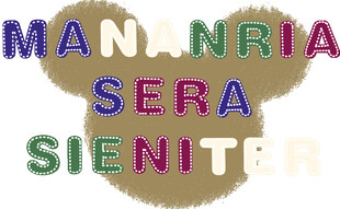 彩色字母组成的图案