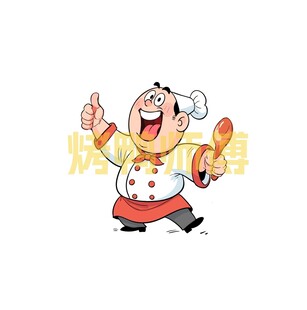 欢乐烤鸭厨师展示美味食物