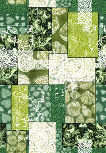 绿色拼接风抽象图案纹理