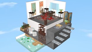 现代风格分层室内设计模型