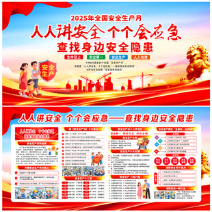 2025安全生产月展板