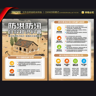防洪防汛宣传单