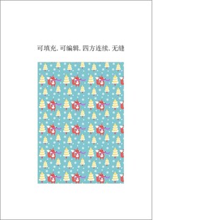 卡通动物 卡通图案 圣诞节狐狸