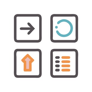 简洁箭头图标集合