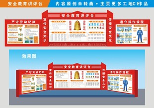 班前安全教育讲评台