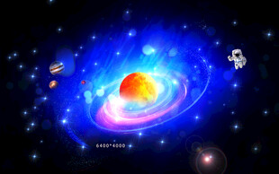 梦幻宇宙中的行星景观