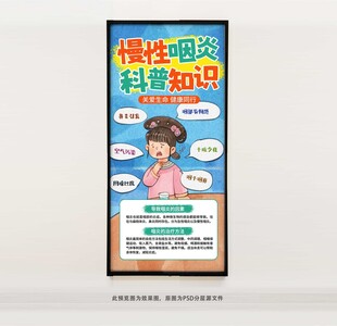 咽炎科普知识海报