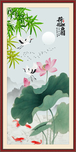 荷花国画荷花