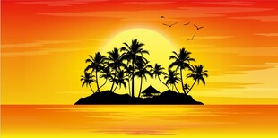 露营地酒吧网红地标日落打卡拍照