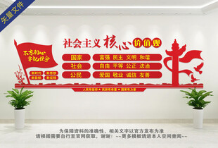 社会主义核心价值观文化墙