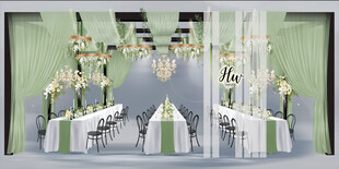 户外布幔婚礼晚宴