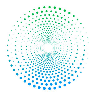 渐变科技圆点图案