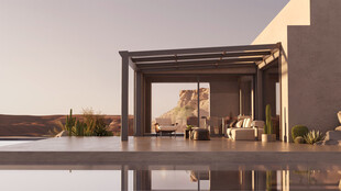 现代户外休闲凉亭景观