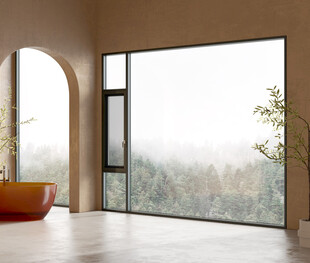 简约室内大窗景观空间