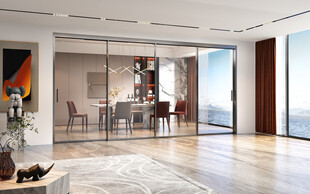 现代简约风格宽敞客厅空间