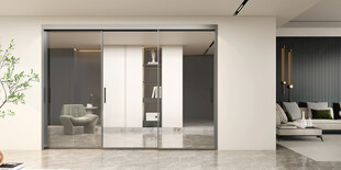 现代简约风格室内玻璃门