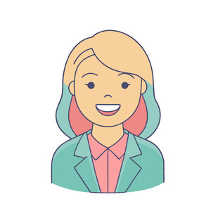 微笑的职业女性形象