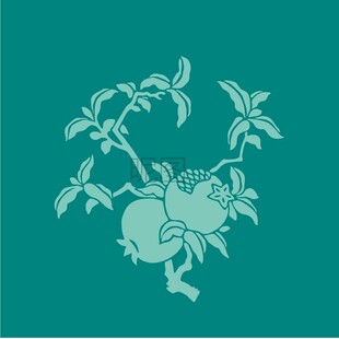 石榴吉祥图案设计