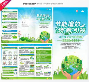 2025年全国节能宣传周三折页
