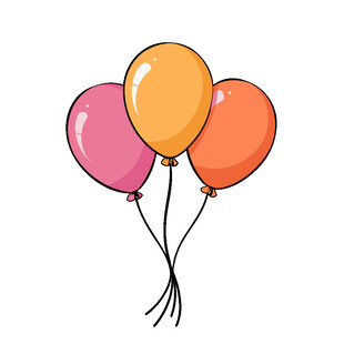 彩色气球组合