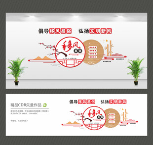 移风易俗文化墙