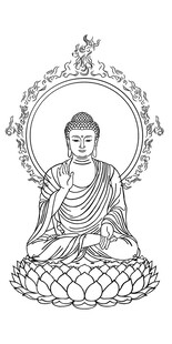 佛像线描图