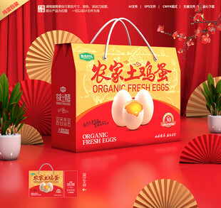 土鸡蛋包装 特产礼盒
