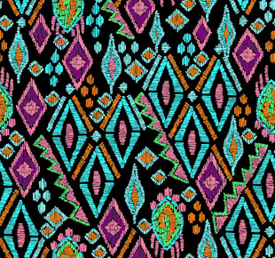 多彩几何民族风图案纹理