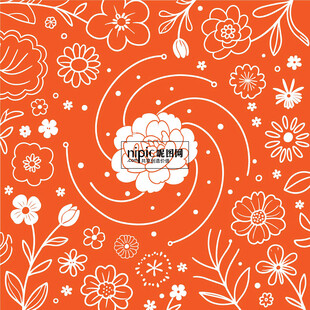 矢量花纹底纹背景