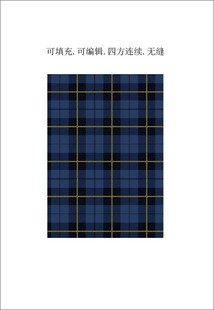 蓝色格子布  蓝色格子图案