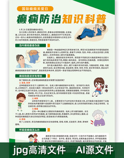 癫痫防治知识科普海报