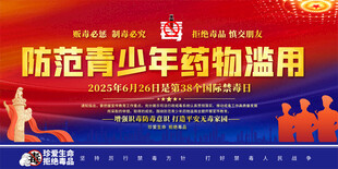 国际禁毒日宣传展板