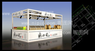 商场小吃摊位审批内含CAD文件