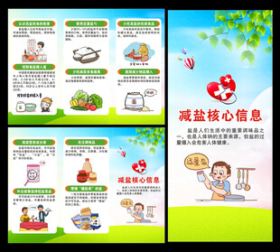 减盐宣传周三折页