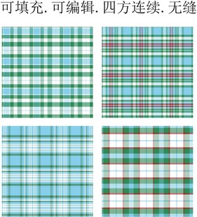 绿色格子图案 夏季格子面料