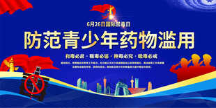 禁毒日展板
