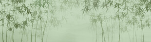 新中式水墨国画竹子背景墙