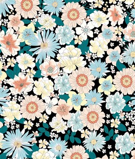 多彩花卉图案背景