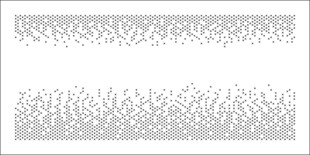渐变四角星镂空板