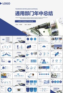 机械制造加工业通用PPT模板