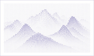 层峦叠嶂的山镂空板