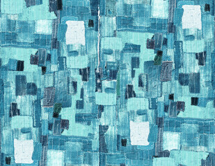 蓝调几何抽象图案纹理