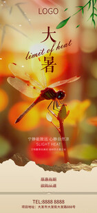 大暑小暑夏日海报