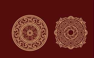 古典圆形装饰图样