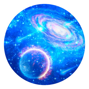 卡通 星空 宇航员