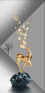 金色小鹿摆件 雅致