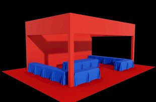 展销会展位3D效果图