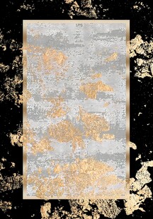 灰金花纹地毯